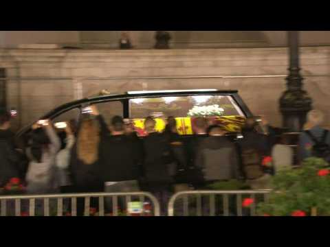 Queen Elizabeth II's coffin arrives at Buckingham Palace