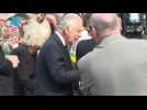 King Charles III and Camilla greet crowds outside Northern Ireland's Hillsborough Castle