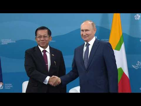 Putin meets Myanmar junta chief at Eastern Economic Forum