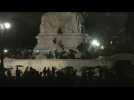 People gather outside Buckingham Palace after death of Queen Elizabeth II