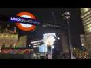 Images of Queen Elizabeth II on display in London's Piccadilly circus after her death