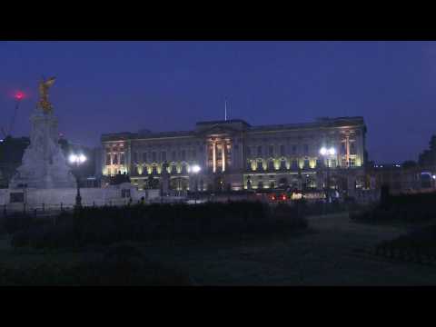 Images of Buckingham Palace prior to late Queen's procession through Scotland