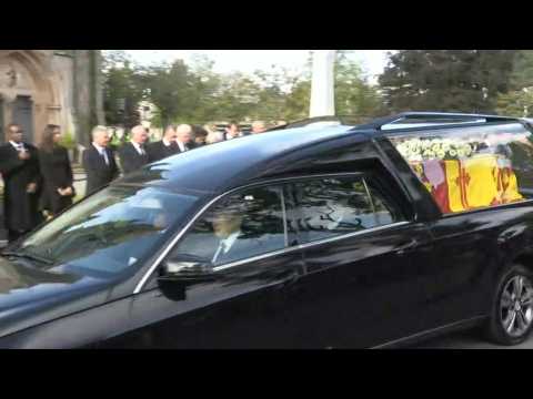 Queen Elizabeth's cortège passes village of Ballater in final Scottish journey