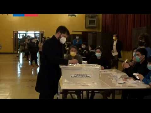 Chile's Boric votes in referendum on new constitution