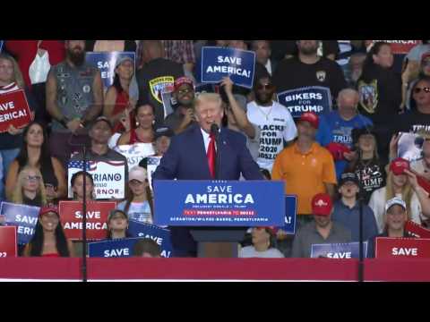 Trump brands Biden 'enemy of the state' at Pennsylvania rally