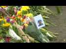 Flowers in front of Windsor Castle after Queen Elizabeth II's death