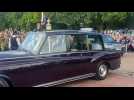 King Charles III and Camila arrive at Buckingham Palace after Queen's death