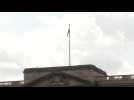 Royal standard flies at Buckingham Palace for first time in Charles's reign