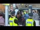 King Charles III and Queen Consort Camilla leave Scottish Parliament