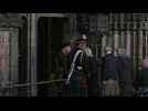 King Charles III and Queen Consort arrive at St Giles' Cathedral for vigil