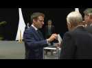 French election: President Emmanuel Macron casts his ballot