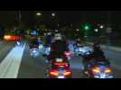 French elections: Macron's convoy departs after victory speech