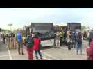 Ukrainian evacuees arrive in Zaporizhzhia from Mariupol