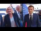 French elections: Emmanuel Macron and Marine Le Pen arrive for TV debate
