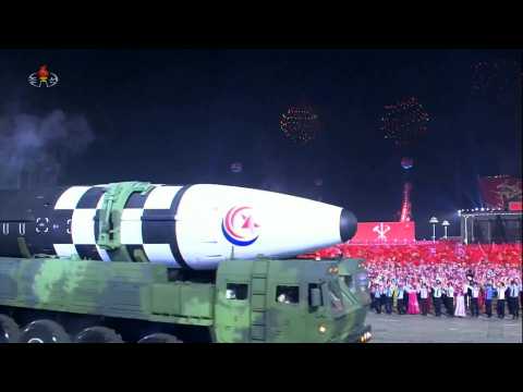 North Korea showcases ICBM missiles in key military parade