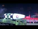North Korea showcases ICBM missiles in key military parade