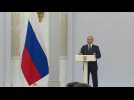 President Vladimir Putin addresses Beijing 2022 medal winner athletes
