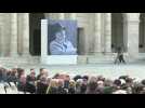 Guests arrive for national tribute to late French actor Michel Bouquet