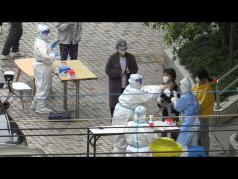 Shanghai residents line up for Covid tests amid lockdown