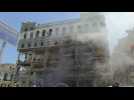 Teams work at scene after deadly Havana hotel blast