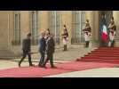 French presidential inauguration: Guests arrival at the Elysee Palace