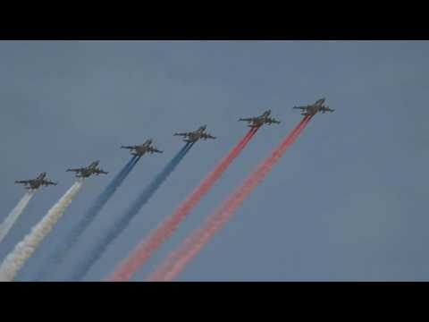Russian army rehearses WWII victory parade in Moscow