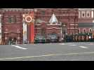 Russian defence minister salutes troops at military parade on Red Square