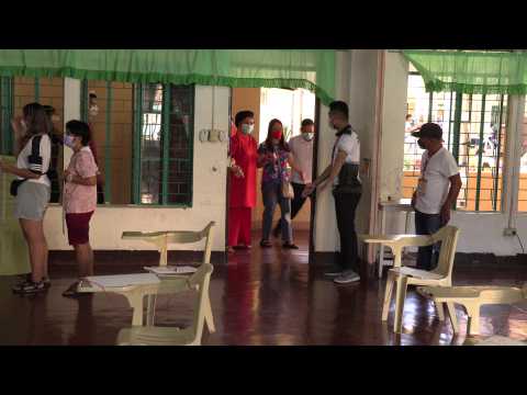 Imelda Marcos casts vote in Philippines presidential election