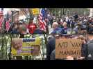 'Welcome to mandate America': Workers protest vaccine requirements in New York