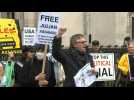 Assange supporters gather in London as US challenges extradition block in UK court