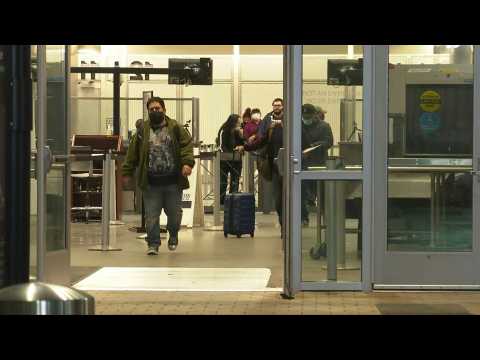 Travelers arrive from Mexico to the United States after borders reopen
