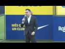 Xavi Hernandez marks debut as FC Barcelona coach on Camp Nou field