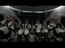 ISS astronauts exit SpaceX craft after return to Earth