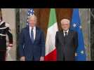 US President Joe Biden meets Italian counterpart Sergio Mattarella in Rome