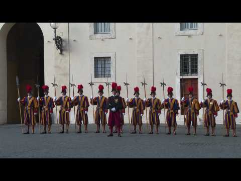 Indian Prime Minister Narendra Modi arrives at Vatican to meet Pope Francis