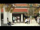Quarantine-free tourists visit Bangkok's Grand Palace