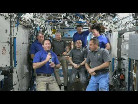 Thomas Pesquet hands over ISS command to Anton Shkaplerov