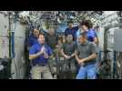 Thomas Pesquet hands over ISS command to Anton Shkaplerov