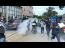 Police fire tear gas on supporters of opposition figure Barthelemy Dias in Dakar