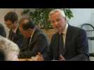 French Finance Minister meets employers' representatives in Paris