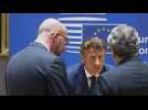 EU leaders arrive for roundtable meeting at summit