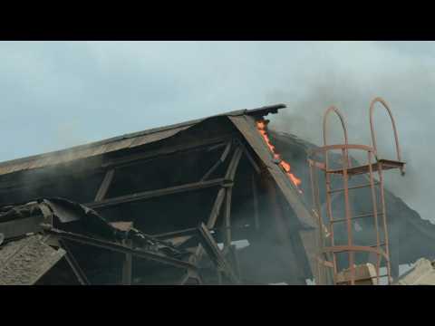 Ukrainian railway infrastructure in ruins after Russian shellings