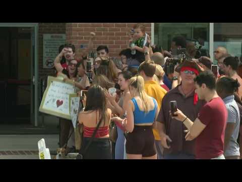 Johnny Depp fans celebrate outside Fairfax courthouse as verdict is read
