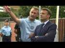 Macron makes pre-election visit to gendarmerie in Gaillac