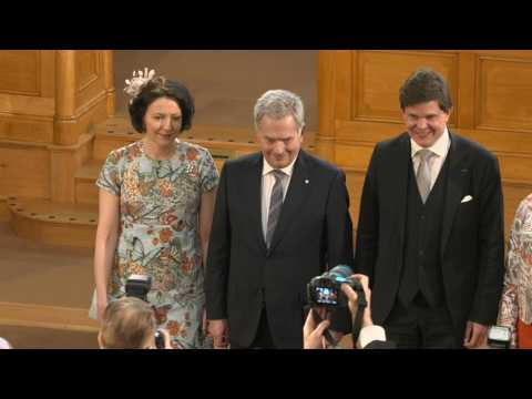 Finnish President Sauli Niinisto meets with Sweden's speaker Norlen