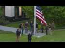 United States flag raised once again at embassy in Kyiv