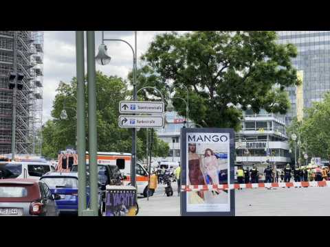 Images of scene where car ploughed into crowd in Berlin, killing at least one and injuring eight