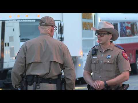 Scene at Texas school day after gunman killed 19 children, two teachers