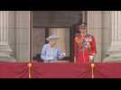 Queen Elizabeth II goes back into palace after balcony appearance