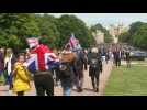 Party for Queen Elizabeth II's Jubilee on Windsor's long walk